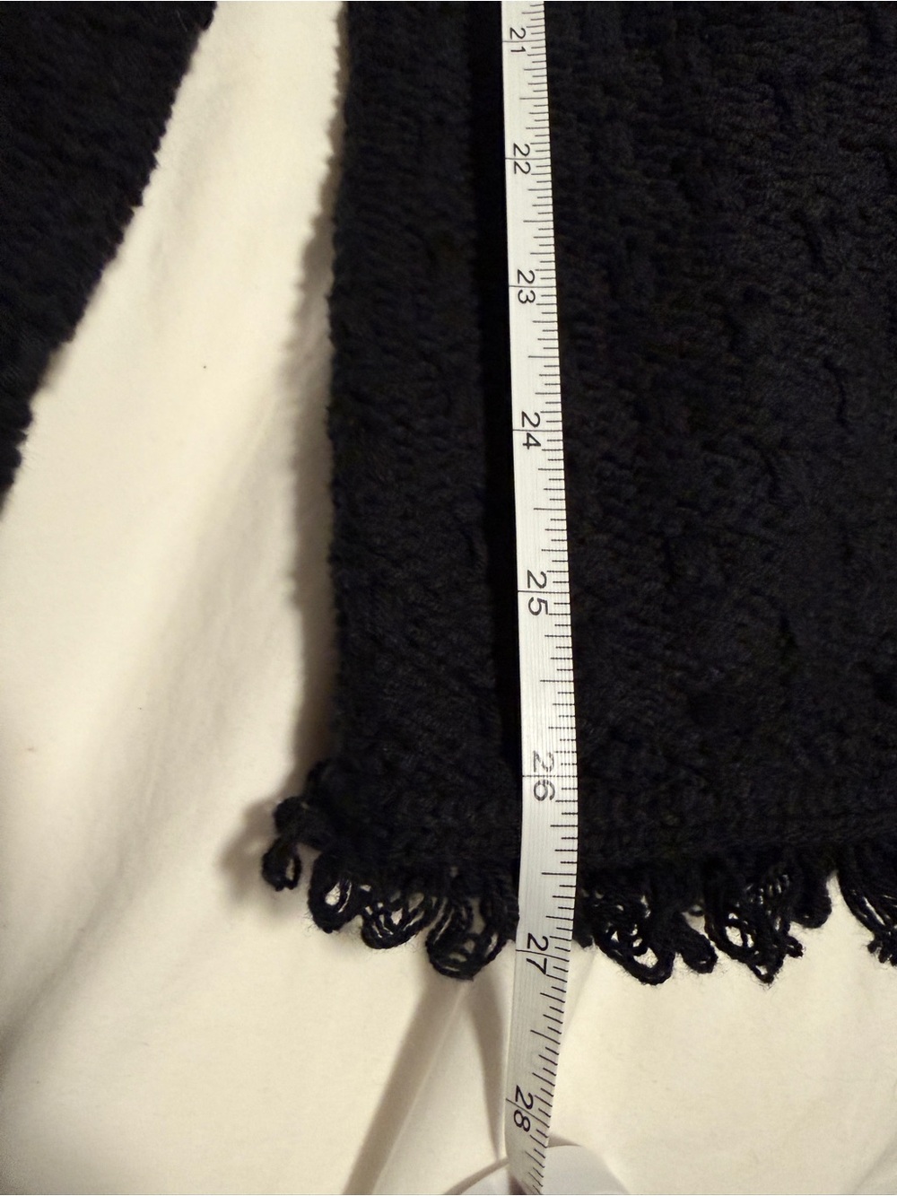 Tahari Fringe Black Cardigan - Picture 4 of 4